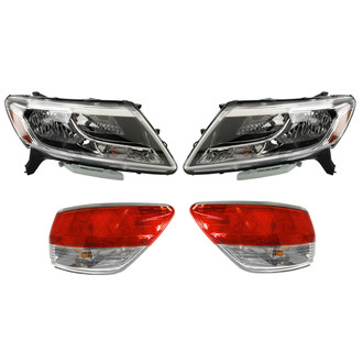 TRQ® - Driver and Passenger Side Replacement Headlights