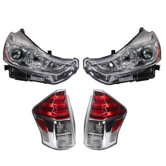 TRQ® - Driver and Passenger Side Replacement Headlights
