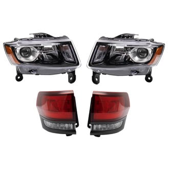 TRQ® - Driver and Passenger Side Replacement Headlights