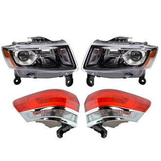 TRQ® - Driver and Passenger Side Replacement Headlights