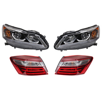 TRQ® - Driver and Passenger Side Replacement Headlights