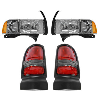 TRQ® - Driver and Passenger Side Replacement Headlights