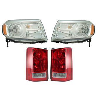 TRQ® - Driver and Passenger Side Replacement Headlights