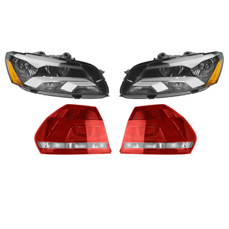 TRQ® - Driver and Passenger Side Replacement Headlights