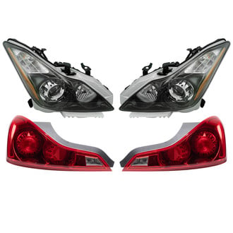 TRQ® - Driver and Passenger Side Replacement Headlights