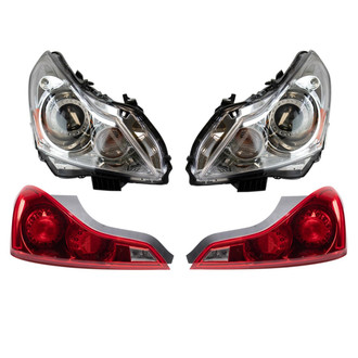 TRQ® - Driver and Passenger Side Replacement Headlights