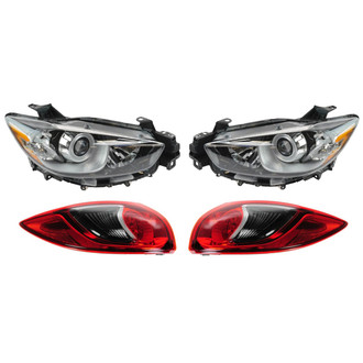 TRQ® - Driver and Passenger Side Replacement Headlights