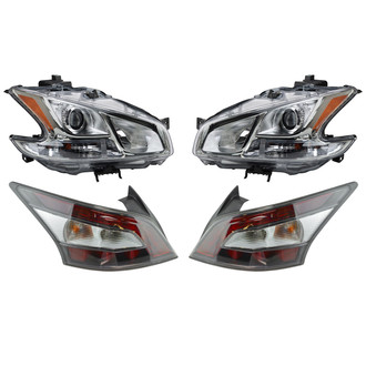 TRQ® - Driver and Passenger Side Replacement Headlights