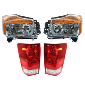 TRQ® - Driver and Passenger Side Replacement Headlight