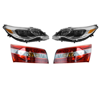 TRQ® - Driver and Passenger Side Replacement Headlights