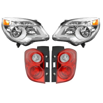 TRQ® LKA83047 - Driver and Passenger Side Replacement Headlights