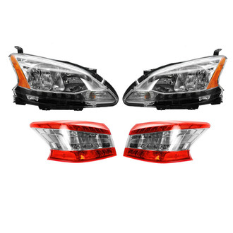 TRQ® - Driver and Passenger Side Replacement Headlights