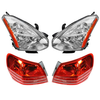 TRQ® - Driver and Passenger Side Replacement Headlights