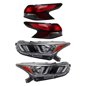 TRQ® - Driver and Passenger Side Replacement Headlights