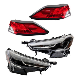 TRQ® - Driver and Passenger Side Replacement Headlights