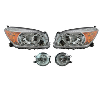 TRQ® - Driver and Passenger Side Replacement Headlight