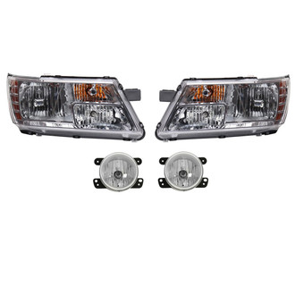 TRQ® - Driver and Passenger Side Replacement Headlights