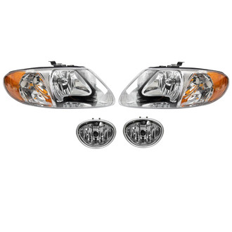 TRQ® - Driver and Passenger Side Replacement Headlights