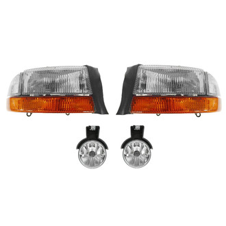 TRQ® LKA83469 - Driver and Passenger Side Replacement Headlights