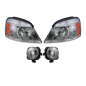TRQ® - Driver and Passenger Side Replacement Headlights