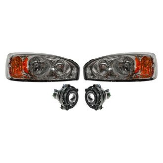 TRQ® LKA83479 - Driver and Passenger Side Replacement Headlights