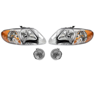 TRQ® - Driver and Passenger Side Replacement Headlights