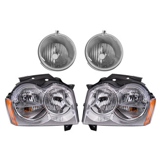 TRQ® - Driver and Passenger Side Replacement Headlights