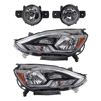 TRQ® LKA83505 - Driver and Passenger Side Replacement Headlights