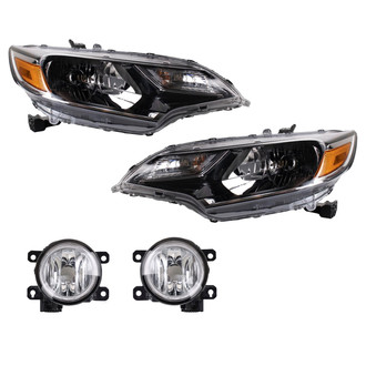 TRQ® - Driver and Passenger Side Replacement Headlights
