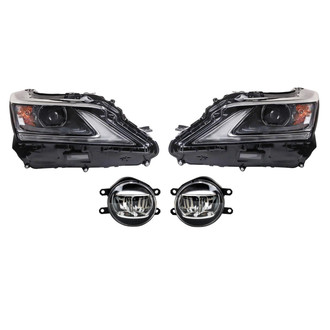 TRQ® - Driver and Passenger Side Replacement Headlights