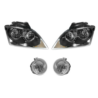 TRQ® - Driver and Passenger Side Replacement Headlights