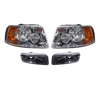 TRQ® - Driver and Passenger Side Replacement Headlights