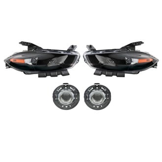TRQ® - Driver and Passenger Side Replacement Headlight