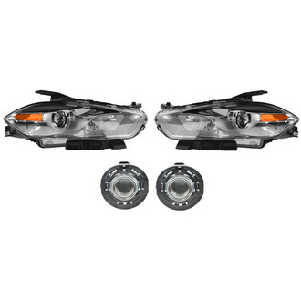 TRQ® - Driver and Passenger Side Replacement Headlight