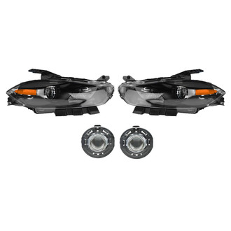 TRQ® - Driver and Passenger Side Replacement Headlights