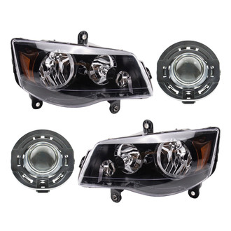 TRQ® - Driver and Passenger Side Replacement Headlights