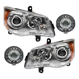 TRQ® - Driver and Passenger Side Replacement Headlights