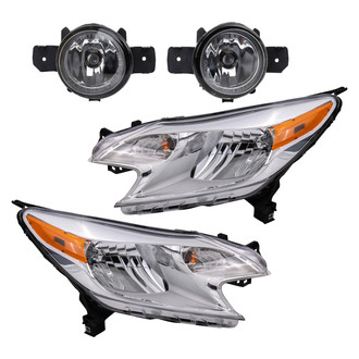 TRQ® - Driver and Passenger Side Replacement Headlights