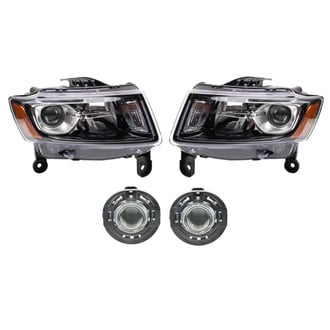 TRQ® - Driver and Passenger Side Replacement Headlights