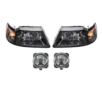 TRQ® - Driver and Passenger Side Replacement Headlight