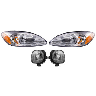 TRQ® - Driver and Passenger Side Replacement Headlights