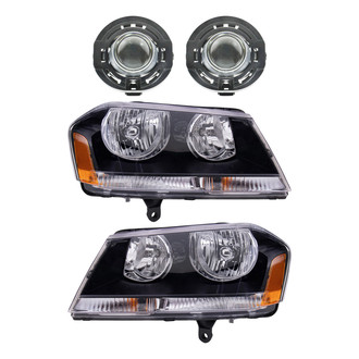 TRQ® - Driver and Passenger Side Replacement Headlights