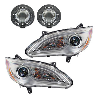 TRQ® - Driver and Passenger Side Replacement Headlight
