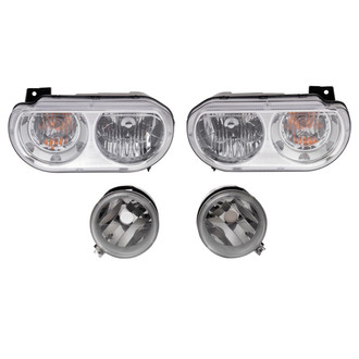 TRQ® - Driver and Passenger Side Replacement Headlights