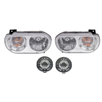 TRQ® - Driver and Passenger Side Replacement Headlights