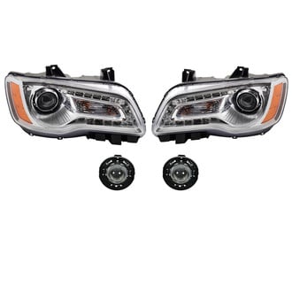 TRQ® - Driver and Passenger Side Replacement Headlight