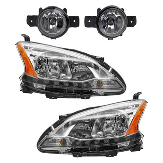 TRQ® - Driver and Passenger Side Replacement Headlights