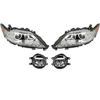 TRQ® - Driver and Passenger Side Replacement Headlights