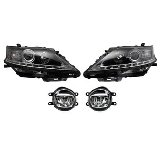 TRQ® - Driver and Passenger Side Replacement Headlight