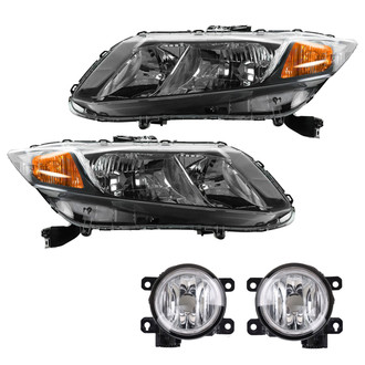 TRQ® - Driver and Passenger Side Replacement Headlights